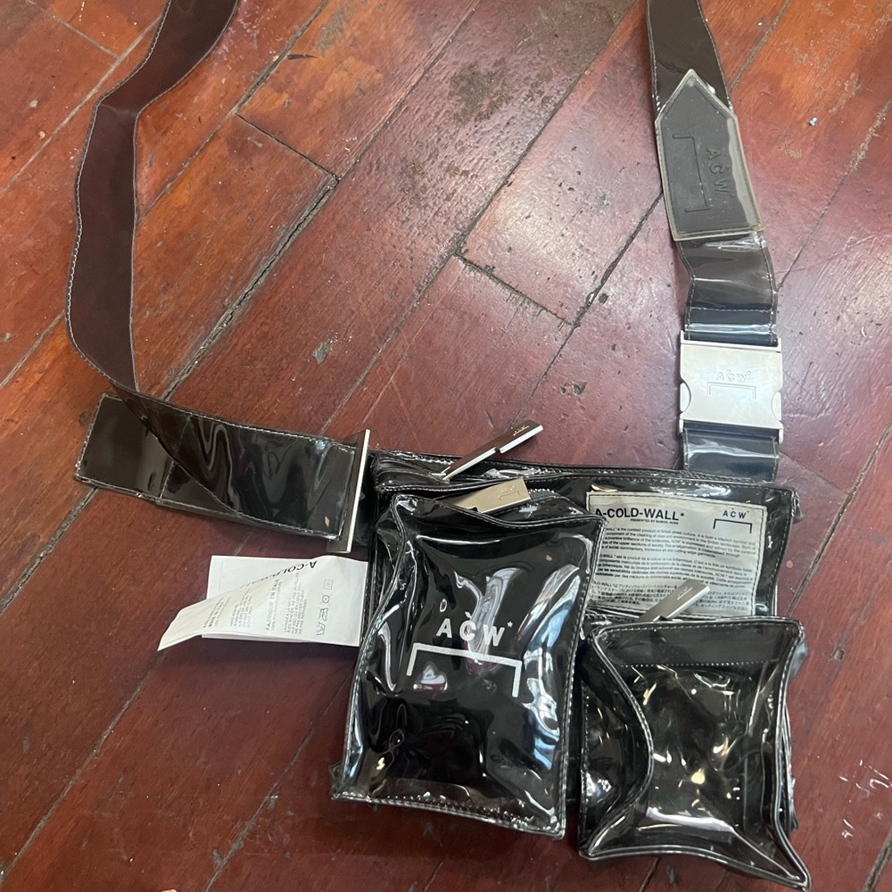 A Cold Wall Tri Pocket Utility Holster (Clear/PVC)